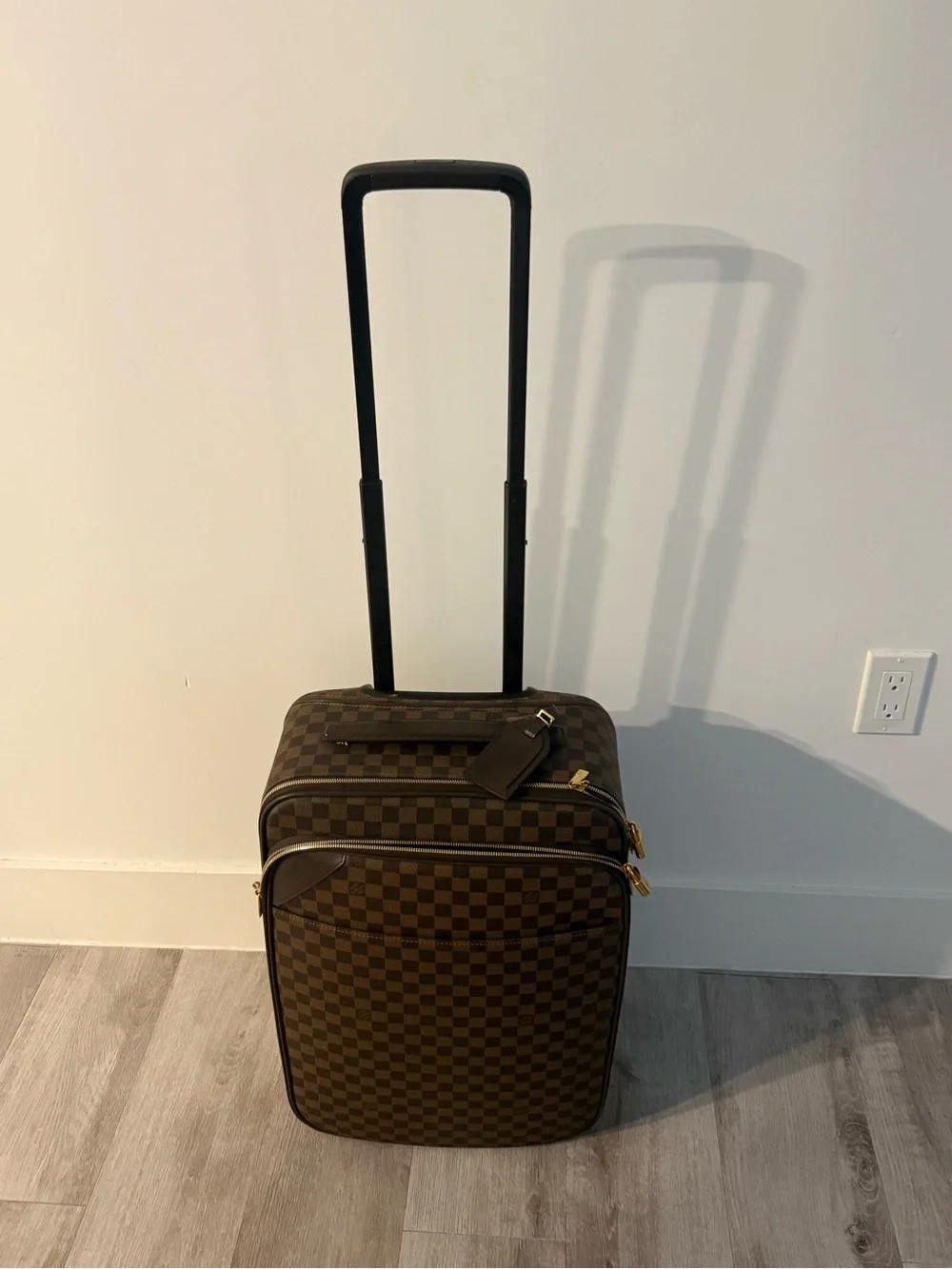 LOUIS VUITTON Pegase 55 Business Luggage Damier Ebene Travel Bag Brown